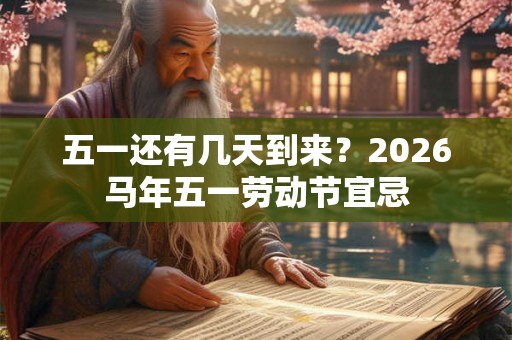 五一还有几天到来？2026马年五一劳动节宜忌