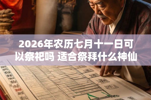 2026年农历七月十一日可以祭祀吗 适合祭拜什么神仙