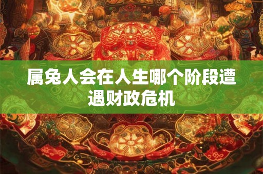 属兔人会在人生哪个阶段遭遇财政危机