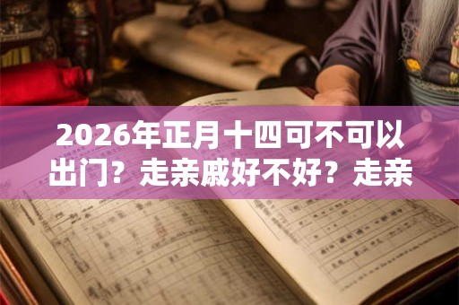 2026年正月十四可不可以出门？走亲戚好不好？走亲戚有什么讲究？