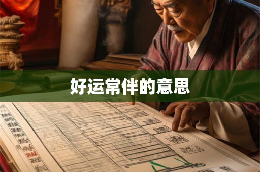 好运常伴的意思