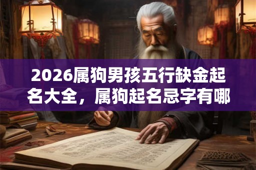 2026属狗男孩五行缺金起名大全,属狗起名忌字有哪些? 2026属狗男孩五行缺金起名大全,属狗起名忌字有哪些?