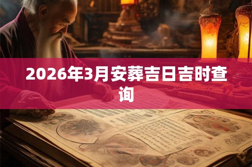 2026年3月安葬吉日吉时查询