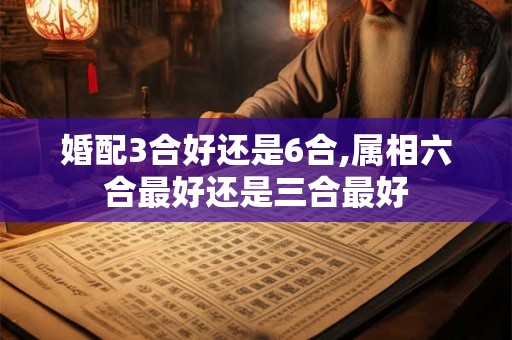 婚配3合好还是6合,属相六合最好还是三合最好