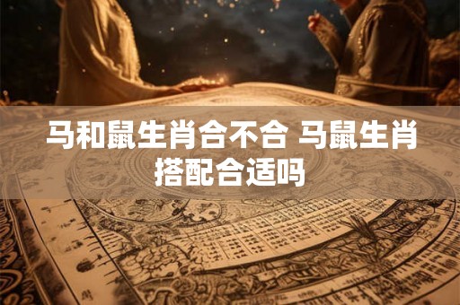 马和鼠生肖合不合 马鼠生肖搭配合适吗