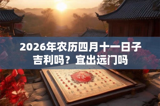 2026年农历四月十一日子吉利吗？宜出远门吗