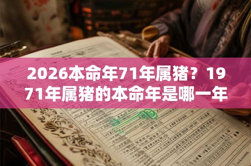 2026本命年71年属猪?1971年属猪的本命年是哪一年 2026本命年71年属猪?1971年属猪的本命年是哪一年