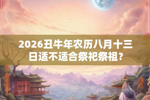 2026丑牛年农历八月十三日适不适合祭祀祭祖？