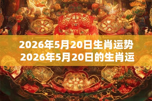2026年5月20日生肖运势 2026年5月20日的生肖运势如何