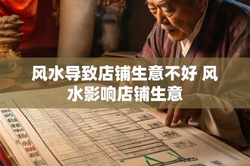风水导致店铺生意不好 风水影响店铺生意