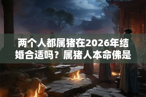 两个人都属猪在2026年结婚合适吗？属猪人本命佛是什么？