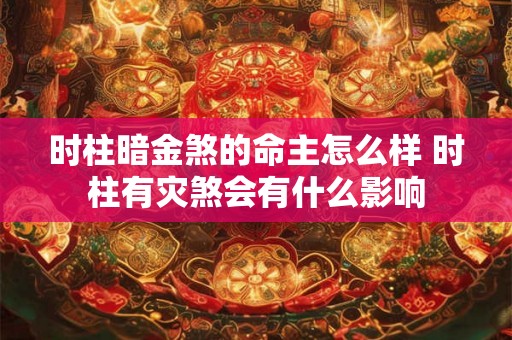 时柱暗金煞的命主怎么样 时柱有灾煞会有什么影响 时柱暗金煞的命主怎么样 时柱有灾煞会有什么影响