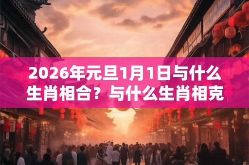 2026年元旦1月1日与什么生肖相合？与什么生肖相克？