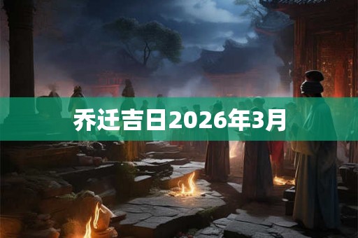 乔迁吉日2026年3月