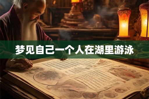 梦见自己一个人在湖里游泳