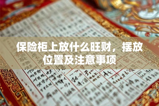 保险柜上放什么旺财，摆放位置及注意事项