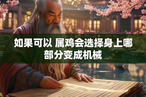 如果可以 属鸡会选择身上哪部分变成机械 如果可以 属鸡会选择身上哪部分变成机械