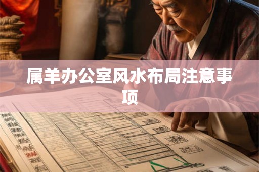 属羊办公室风水布局注意事项