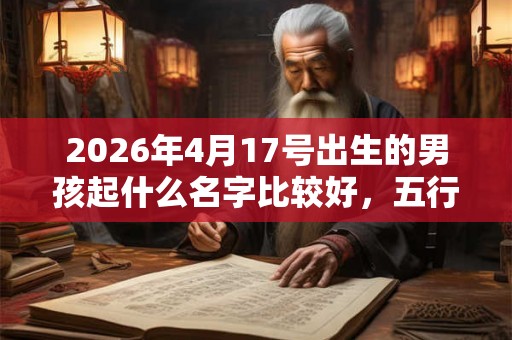 2026年4月17号出生的男孩起什么名字比较好,五行属什么 2026年4月17号出生的男孩起什么名字比较好,五行属什么