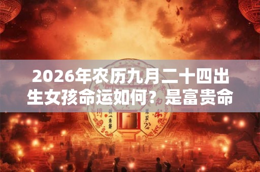 2026年农历九月二十四出生女孩命运如何?是富贵命吗? 2026年农历九月二十四出生女孩命运如何?是富贵命吗?