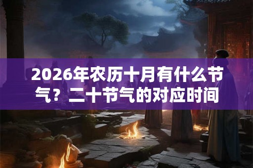 2026年农历十月有什么节气？二十节气的对应时间