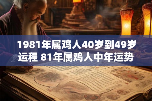 1981年属鸡人40岁到49岁运程 81年属鸡人中年运势走向