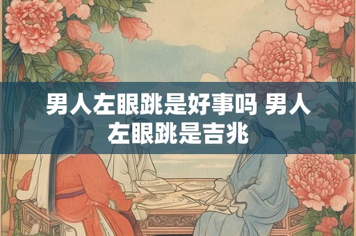 男人左眼跳是好事吗 男人左眼跳是吉兆