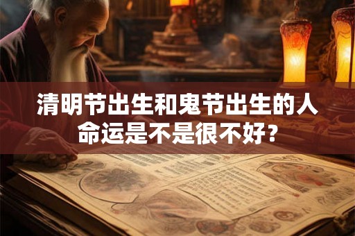 清明节出生和鬼节出生的人命运是不是很不好？