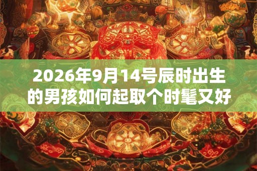 2026年9月14号辰时出生的男孩如何起取个时髦又好听的名字和五行属性