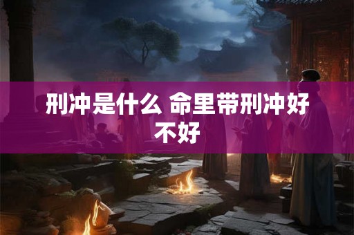 刑冲是什么 命里带刑冲好不好