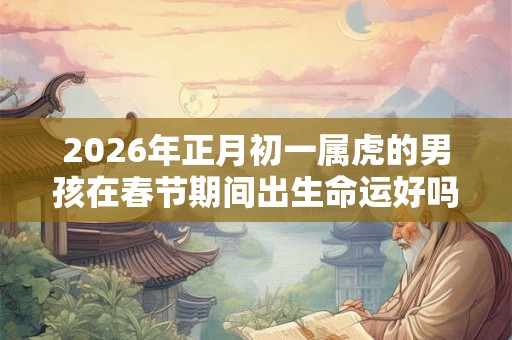 2026年正月初一属虎的男孩在春节期间出生命运好吗？