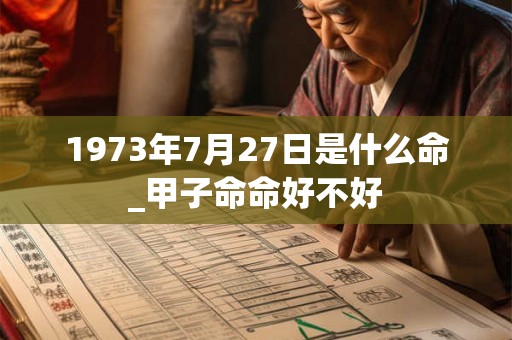 1973年7月27日是什么命_甲子命命好不好
