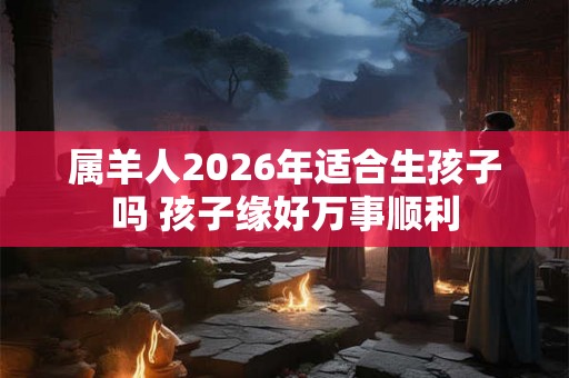 属羊人2026年适合生孩子吗 孩子缘好万事顺利