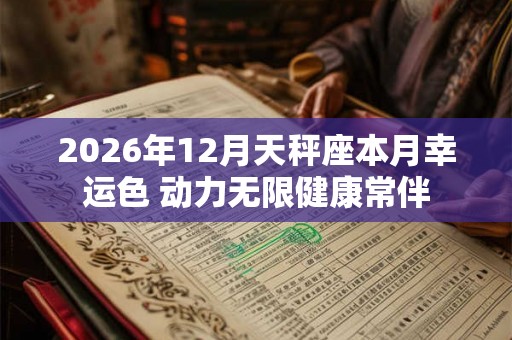 2026年12月天秤座本月幸运色 动力无限健康常伴 2026年12月天秤座本月幸运色 动力无限健康常伴