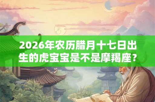 2026年农历腊月十七日出生的虎宝宝是不是摩羯座？