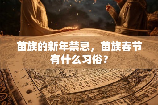 苗族的新年禁忌,苗族春节有什么习俗? 苗族的新年禁忌,苗族春节有什么习俗?
