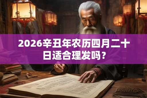 2026辛丑年农历四月二十日适合理发吗？