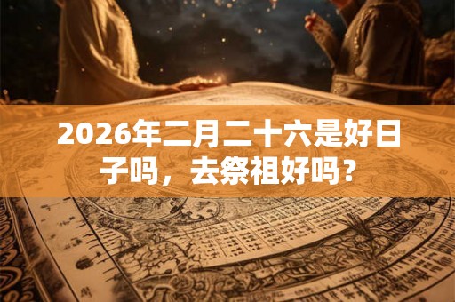 2026年二月二十六是好日子吗，去祭祖好吗？