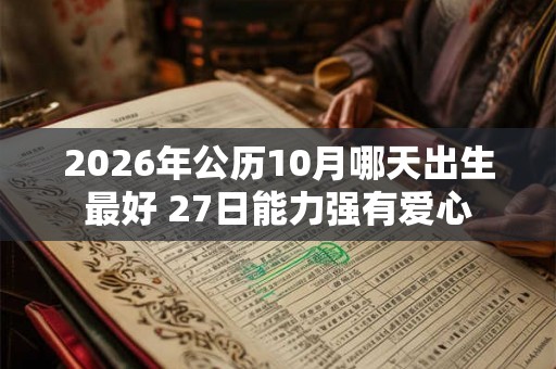 2026年公历10月哪天出生最好 27日能力强有爱心