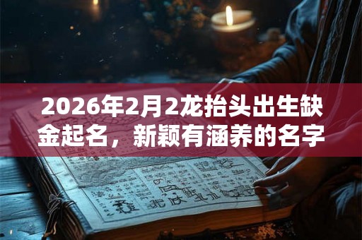 2026年2月2龙抬头出生缺金起名，新颖有涵养的名字
