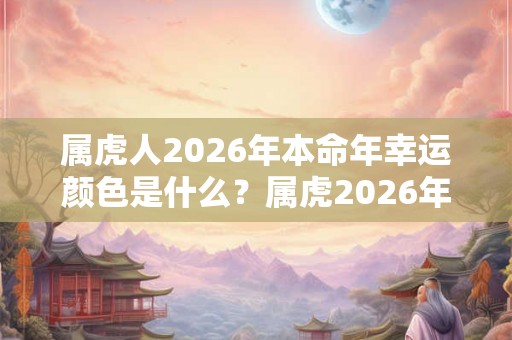 属虎人2026年本命年幸运颜色是什么?属虎2026年忌讳什么颜色? 属虎人2026年本命年幸运颜色是什么?属虎2026年忌讳什么颜色?