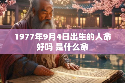 1977年9月4日出生的人命好吗 是什么命
