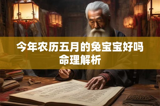 今年农历五月的兔宝宝好吗命理解析