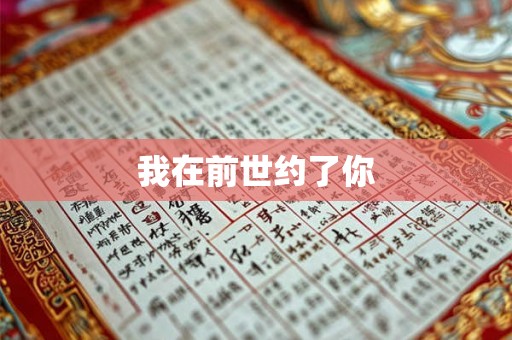 我在前世约了你 我在前世约了你