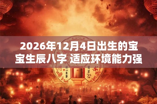 2026年12月4日出生的宝宝生辰八字 适应环境能力强