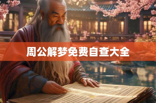 周公解梦免费自查大全