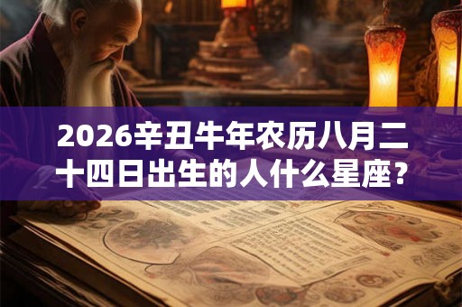 2026辛丑牛年农历八月二十四日出生的人什么星座？
