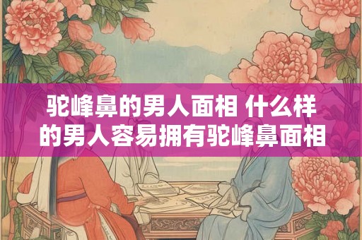 驼峰鼻的男人面相 什么样的男人容易拥有驼峰鼻面相