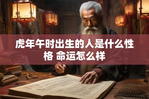 虎年午时出生的人是什么性格 命运怎么样