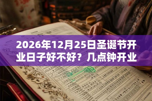 2026年12月25日圣诞节开业日子好不好？几点钟开业比较好？